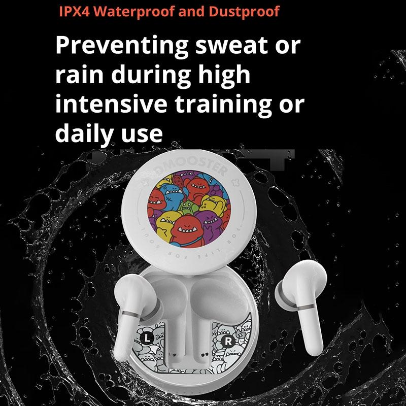 Wireless Bluetooth 5.2 Earphones with Anc & Enc Noise Reduction - White 9