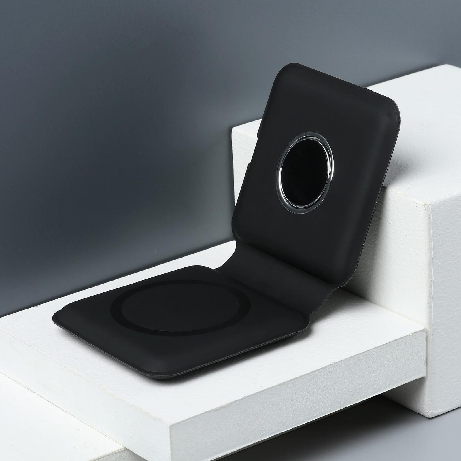 Foldable Dual Wireless Charger For Phones Iwatch Airpods - White 7