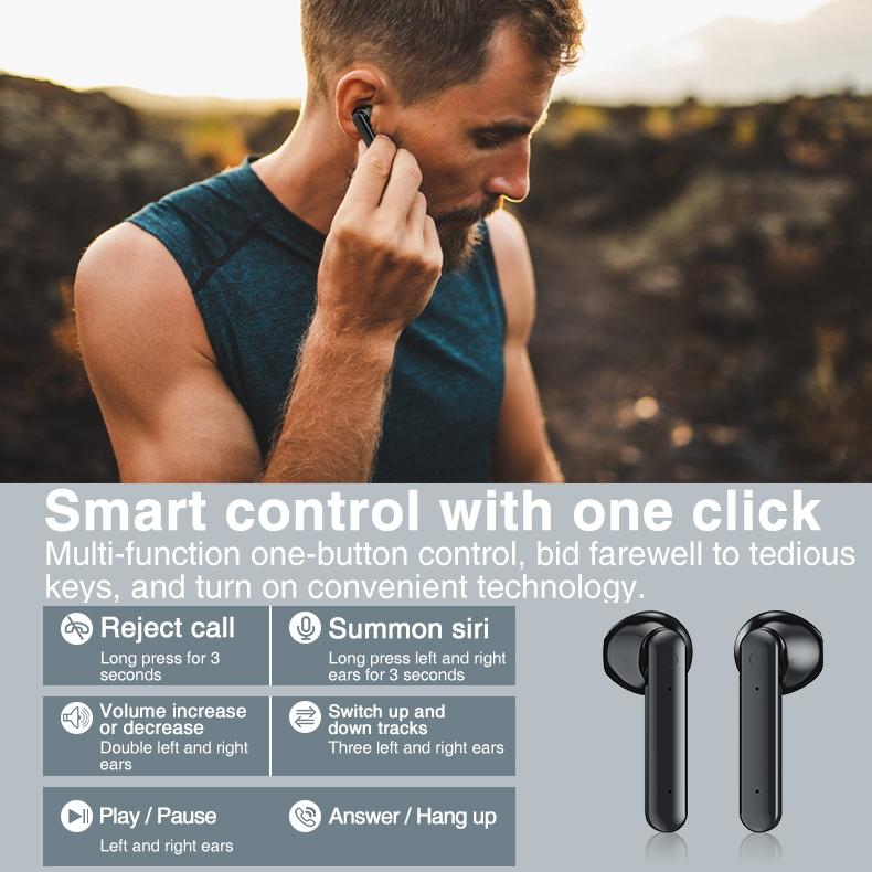 Wireless Bluetooth Earphones with Charging Box & Led Display 3