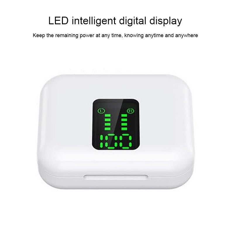 Wireless Bluetooth Earphones with Charging Box & Led Display 9