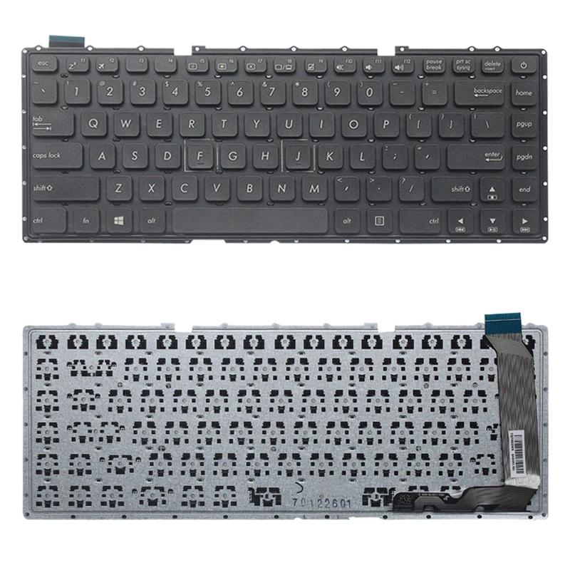Us Keyboard for Asus Vivobook X441 Series - Black - White