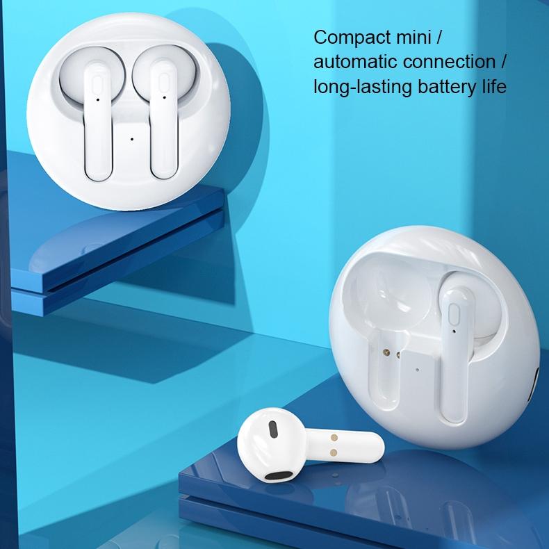 Wireless Stereo Bluetooth Earphones - V31 Sight Series White 7
