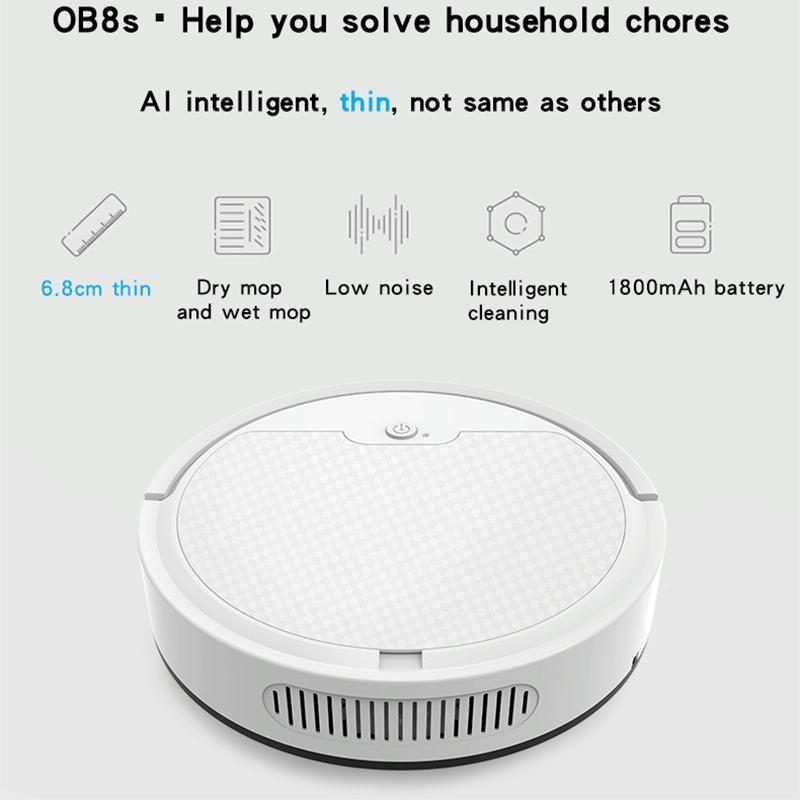 Smart Path-charging Sweeping Robot for Household - White 4