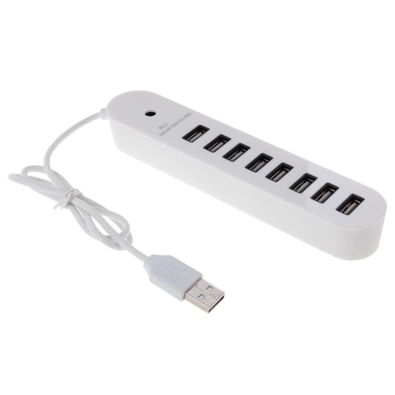 8-Port Portable Usb 2.0 Hub 50Cm Length White 3