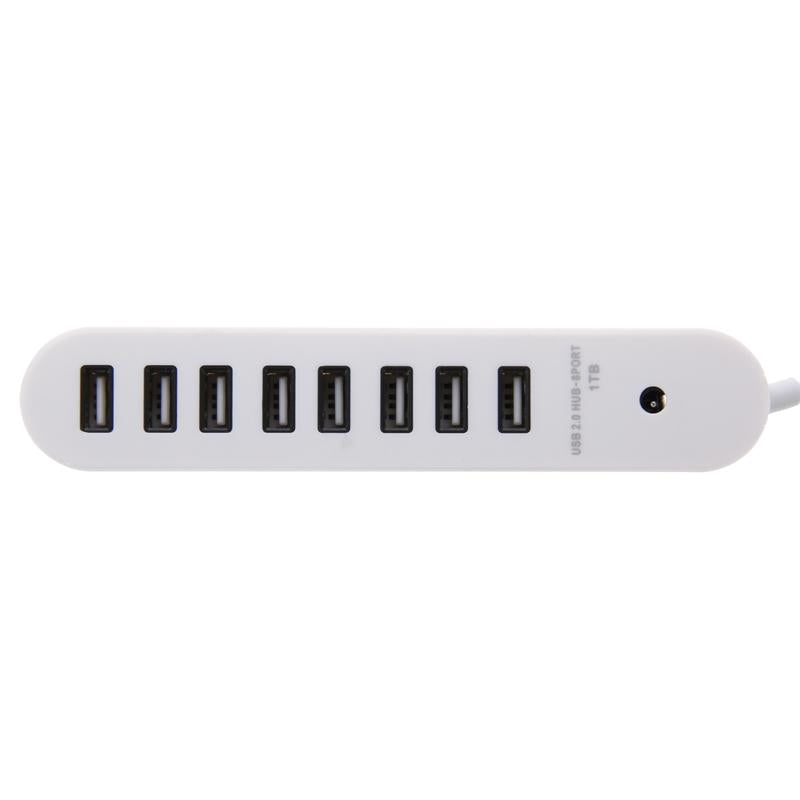 8-Port Portable Usb 2.0 Hub 50Cm Length White 4