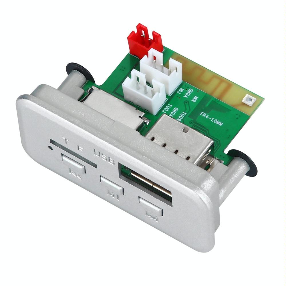 12V Car Mp3 Player Board With Fm Radio Bluetooth Usb Tf Card - White 3