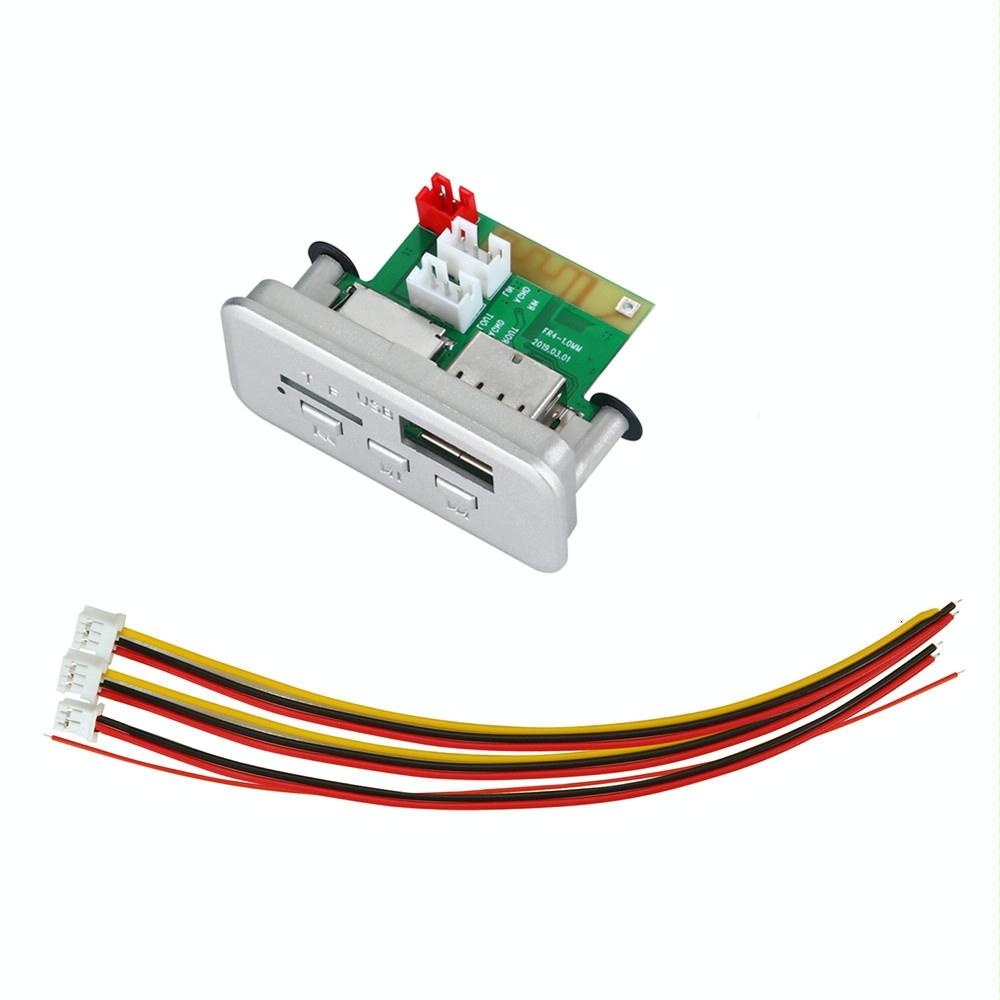 12V Car Mp3 Player Board With Fm Radio Bluetooth Usb Tf Card - White 6