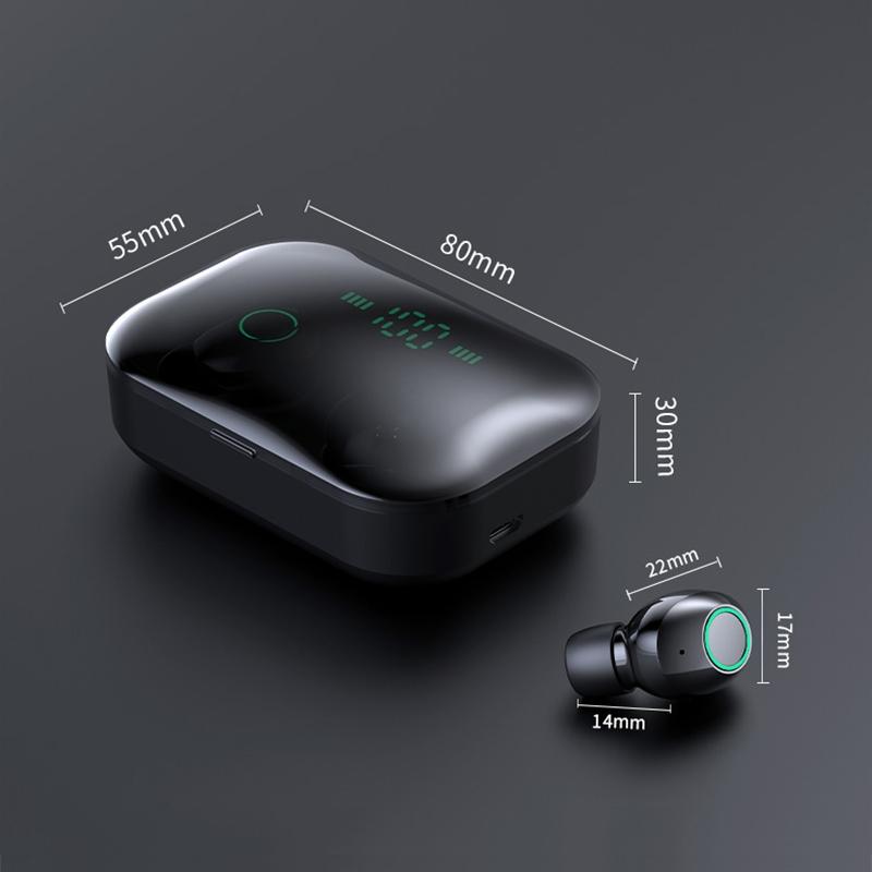 Wireless Stereo Bluetooth Headset with Charging Case and Digital Display - M7 Tws V5.0 - White 12