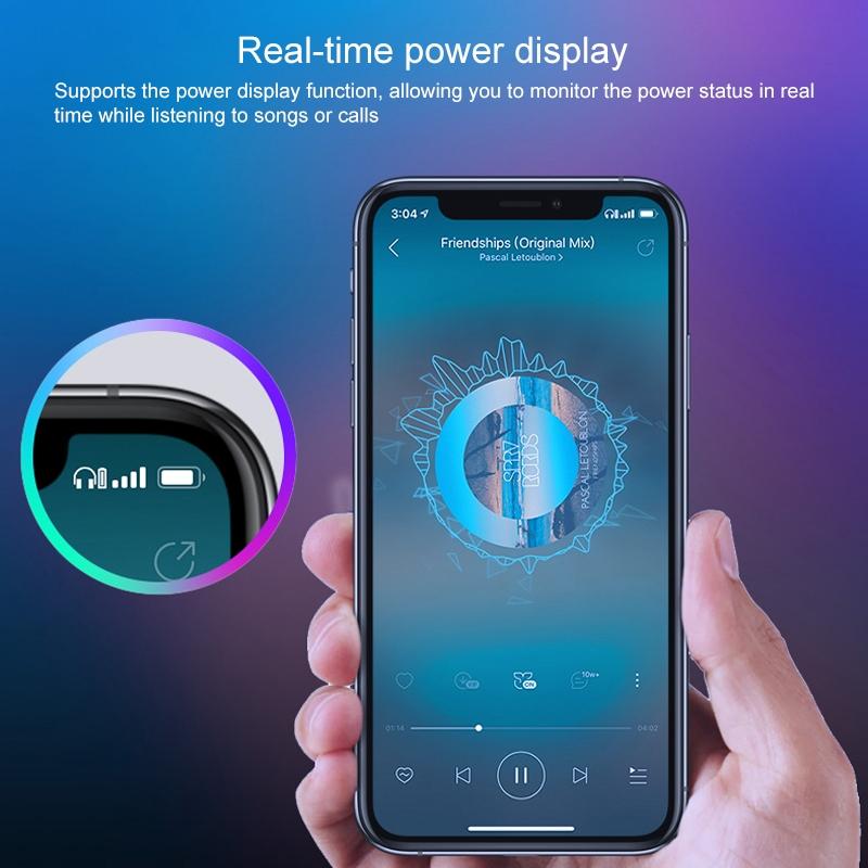 Wireless Stereo Bluetooth Headset with Charging Case and Digital Display - M7 Tws V5.0 - White 13
