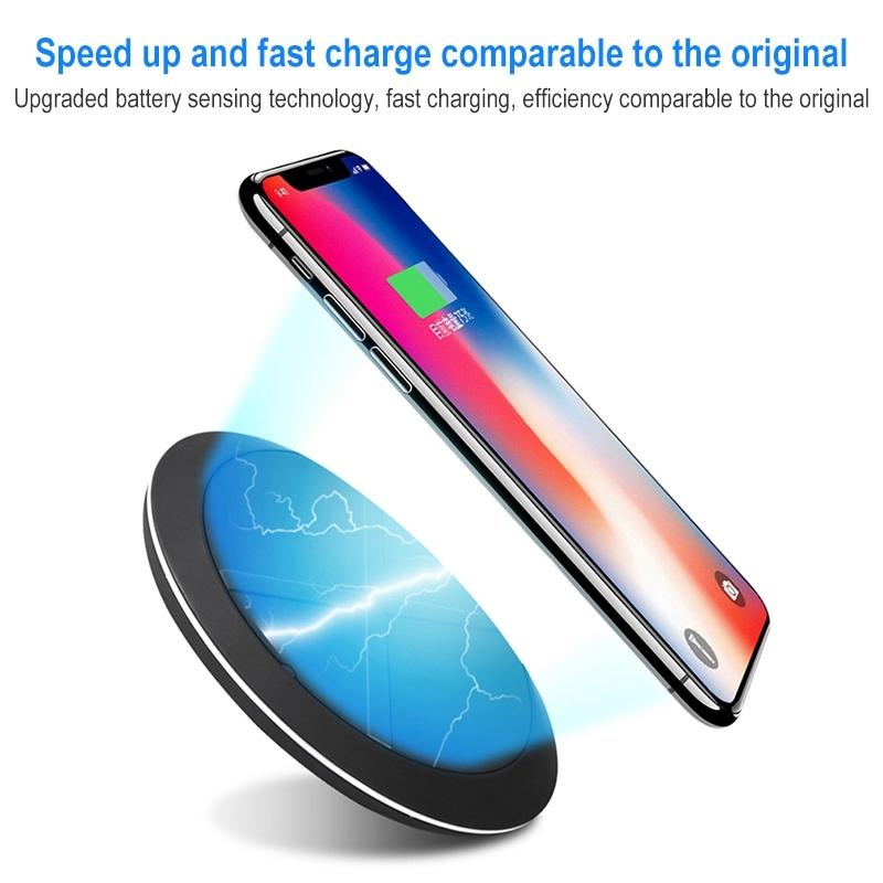 10W Portable Wireless Charger Lightweight & Smart - White 5
