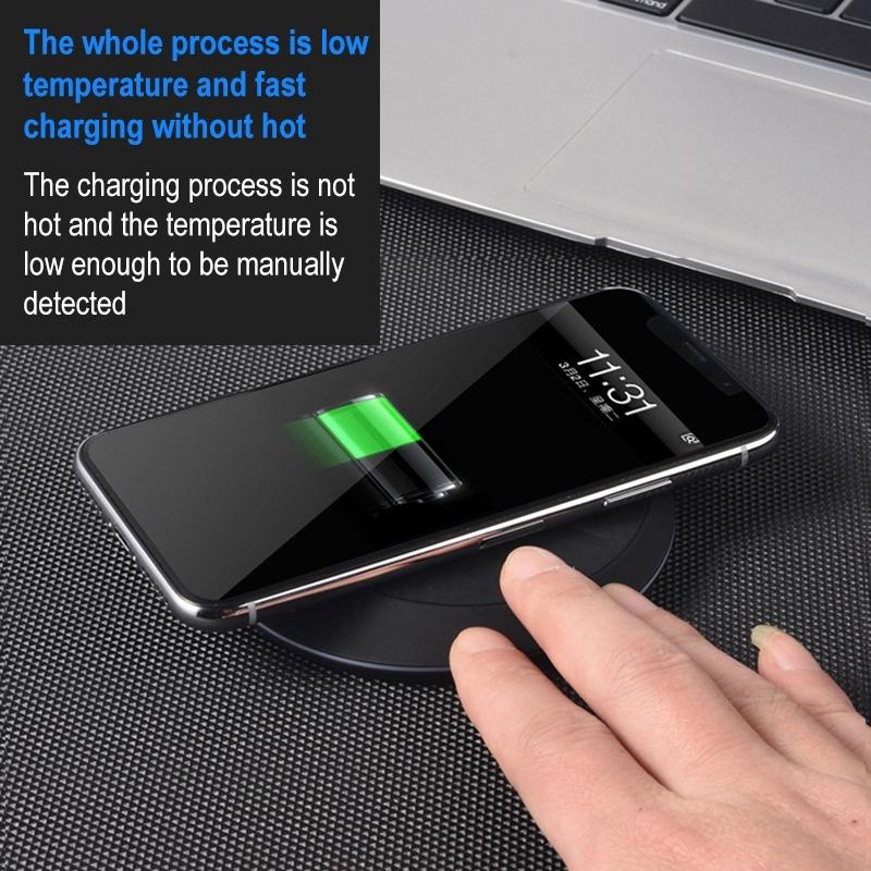 10W Portable Wireless Charger Lightweight & Smart - White 6