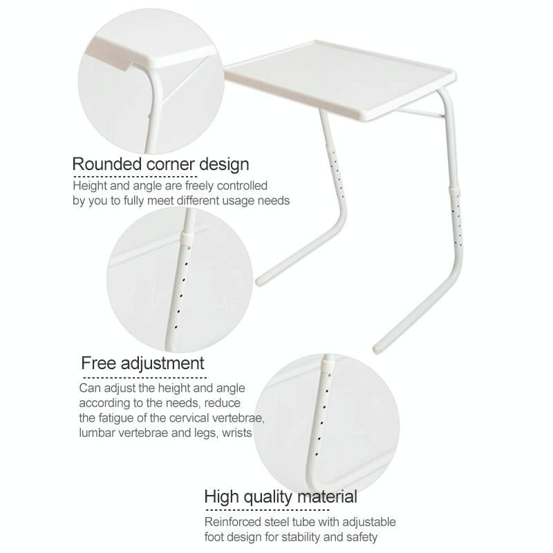 Foldable Laptop Table with Steel Tube Bracket and Plastic Pad 5