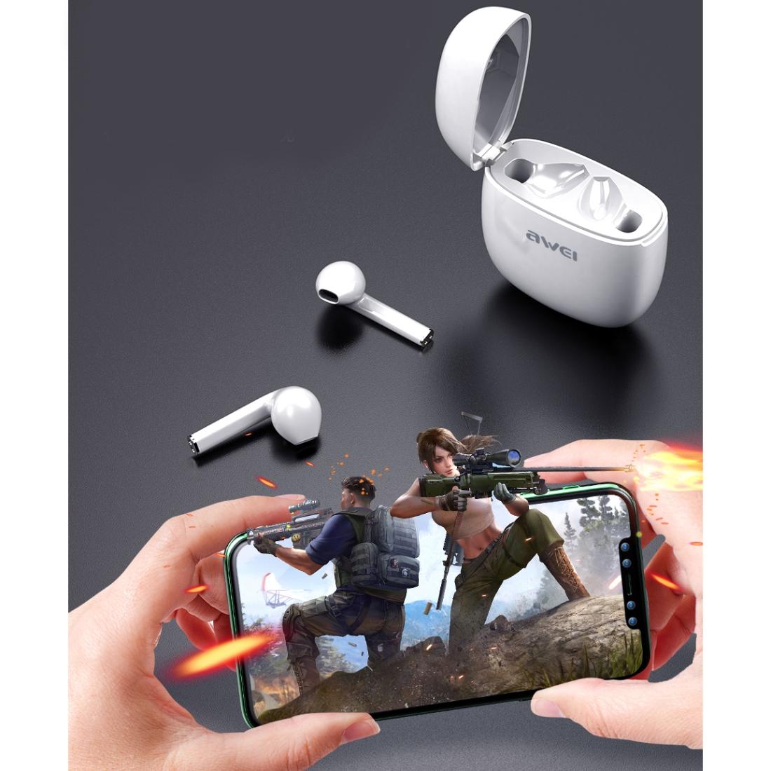 Wireless T28 Sports Tws Headset with Charging Case - White 3