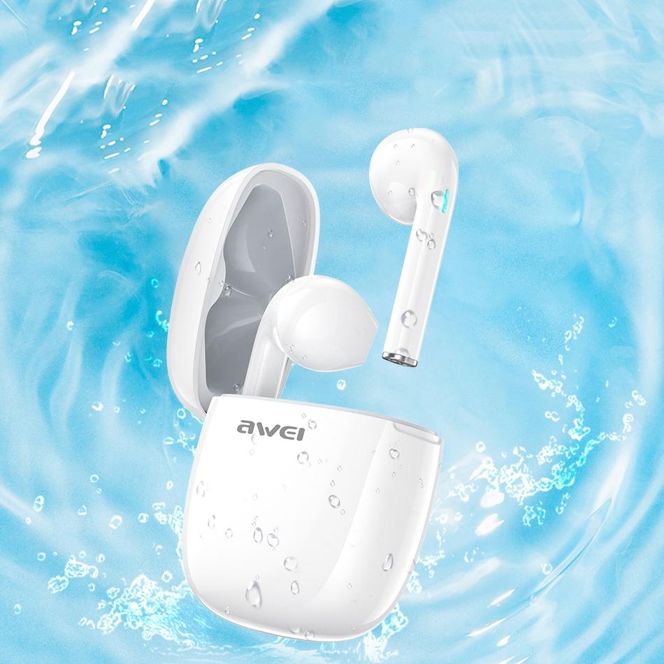 Wireless T28 Sports Tws Headset with Charging Case - White 4
