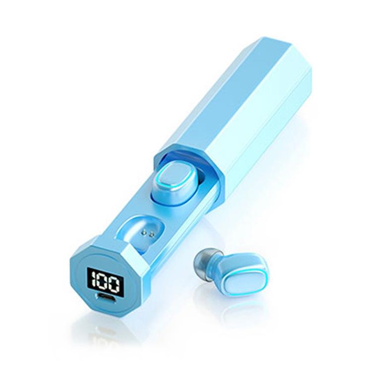 True Wireless Bluetooth Earphones with Digital Display and Charging Box - White 14