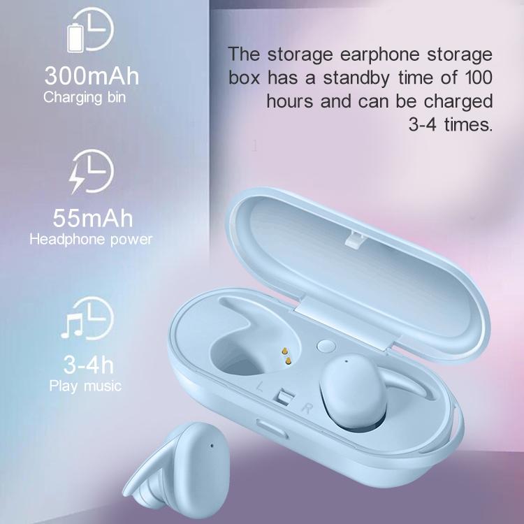 Waterproof Wireless Bluetooth Earphones with Magnetic Charging Box - 300mah - White 5