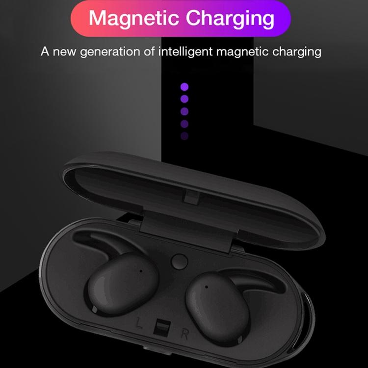 Waterproof Wireless Bluetooth Earphones with Magnetic Charging Box - 300mah - White 6