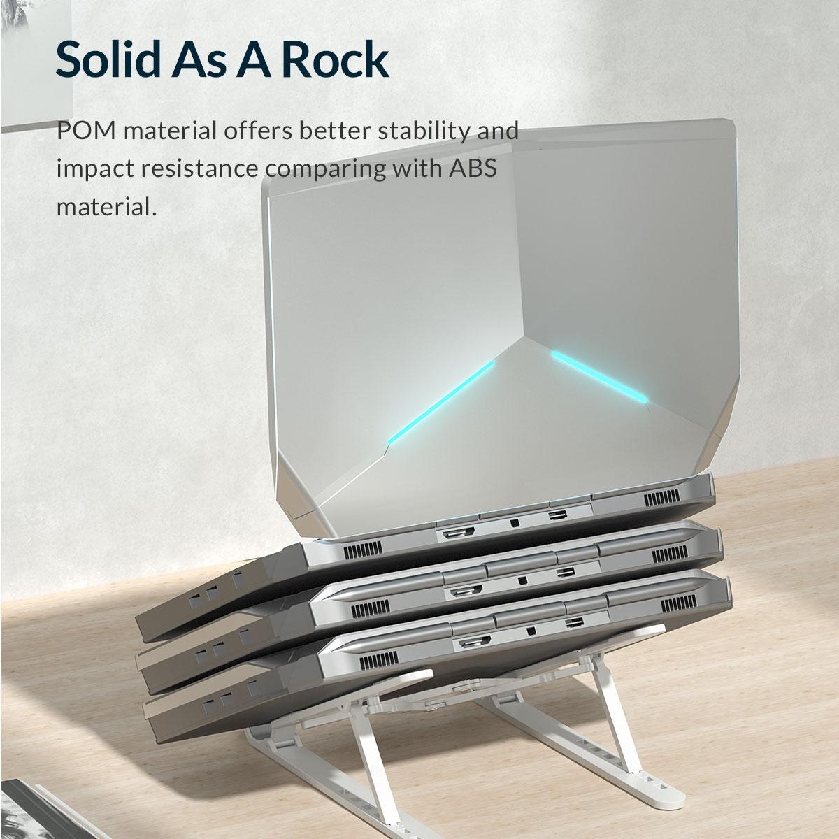 Portable Laptop Stand - Foldable - White 4
