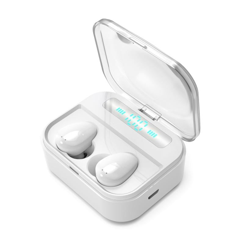 Wireless Stereo Bluetooth Headset with Charging Case and Digital Display - X7 Tws V5.0 - White 3
