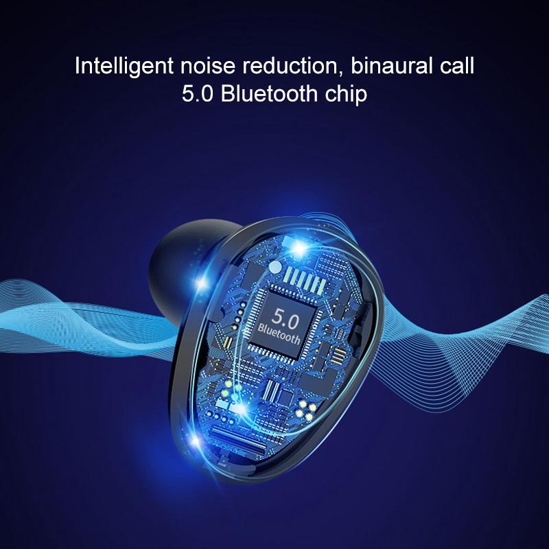 Wireless Stereo Bluetooth Headset with Charging Case and Digital Display - X7 Tws V5.0 - White 8