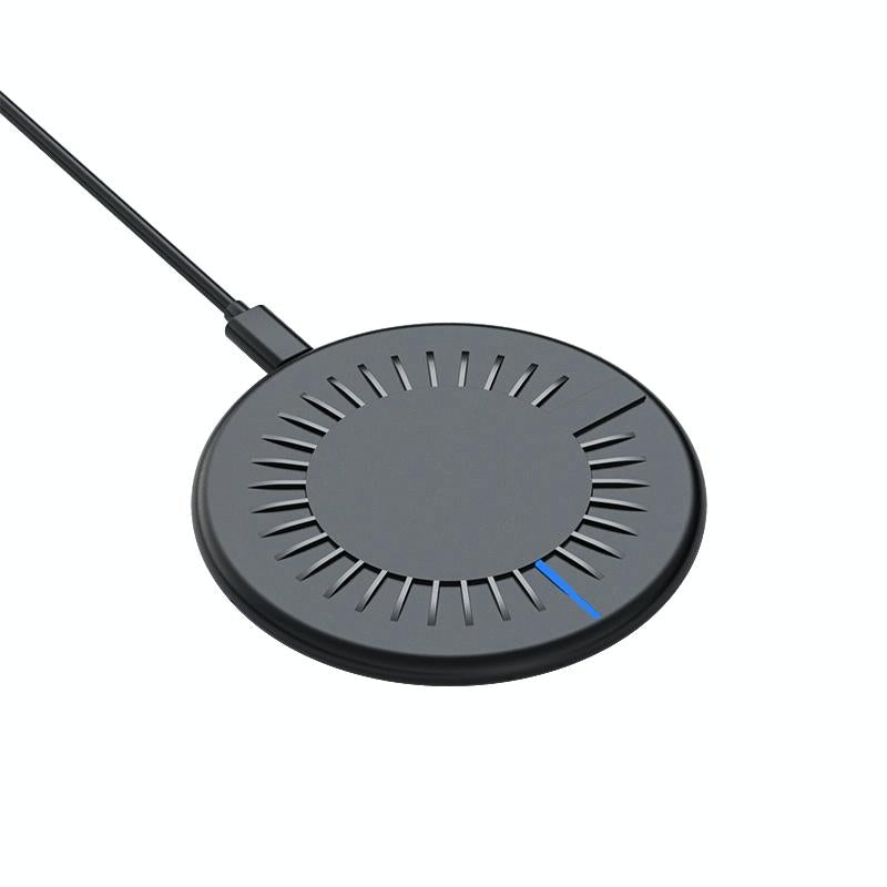15W Round Wireless Fast Charger 964 Shape - White 10