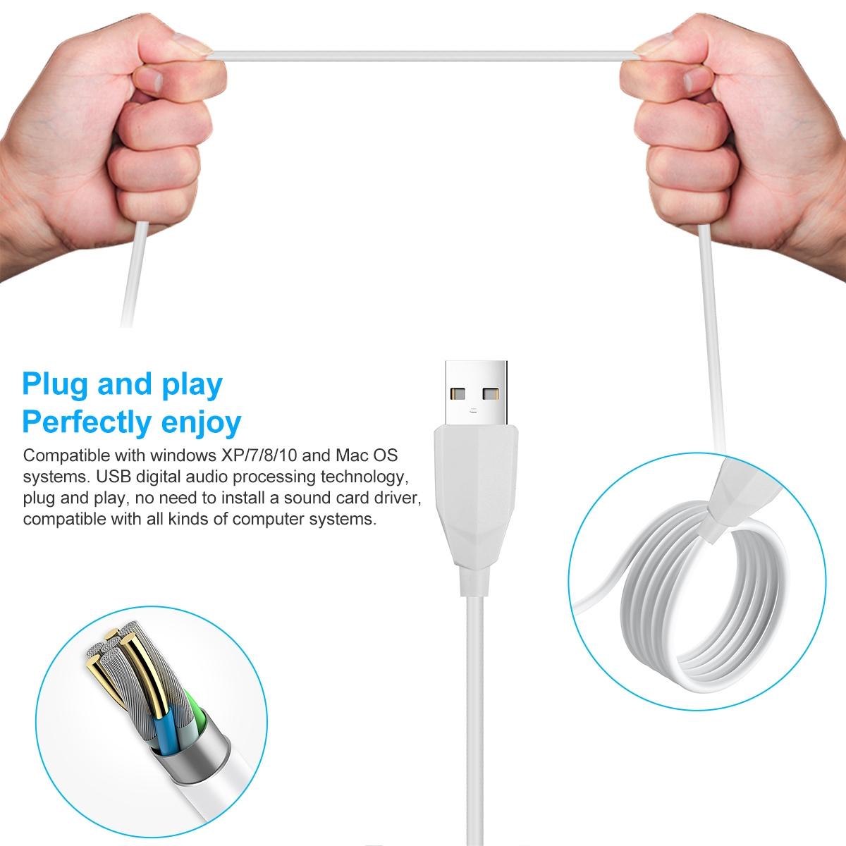 Desktop Usb Microphone For G22 Computers - White 5