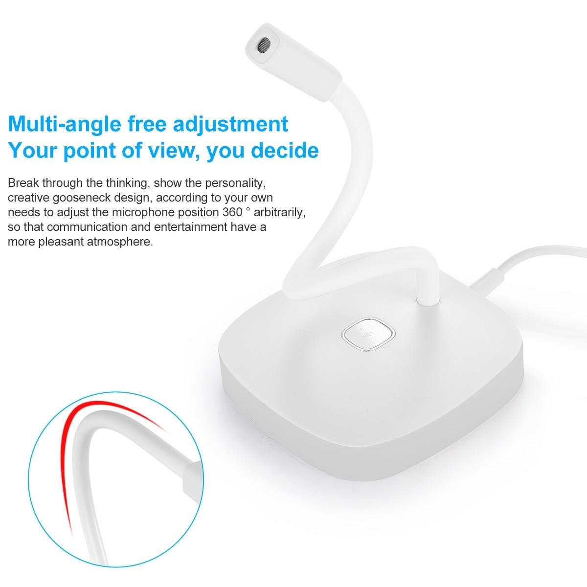 Desktop Usb Microphone For G22 Computers - White 6