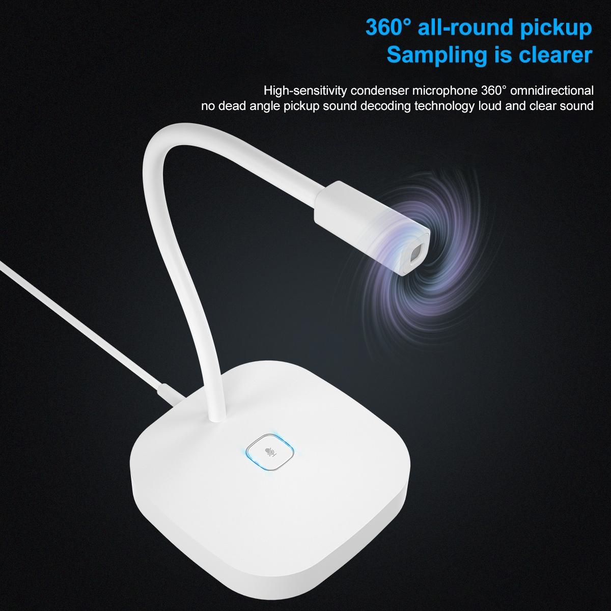 Desktop Usb Microphone For G22 Computers - White 7
