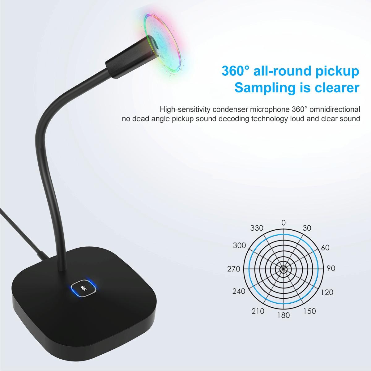 Desktop Usb Microphone For G22 Computers - White 13