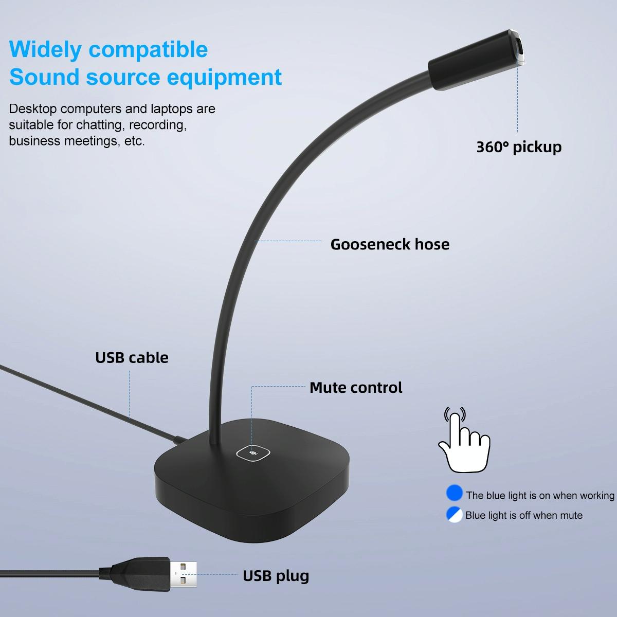 Desktop Usb Microphone For G22 Computers - White 14