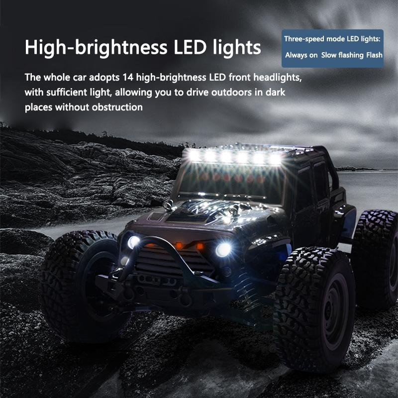 1 16 2.4g Electric 4wd Off-road Rc Car Toy - White 6