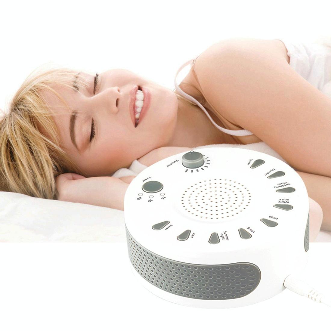 Sleep Sound Machine 9 Timed Music Options White 8