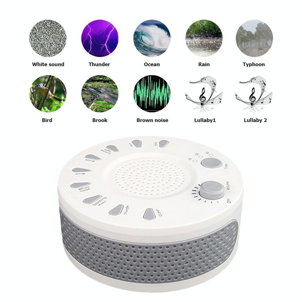Sleep Sound Machine 9 Timed Music Options White 3
