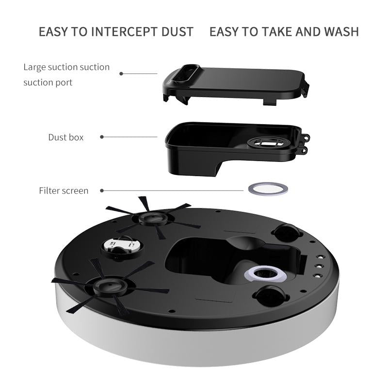 Intelligent Usb Charging Sweeping Robot - White 4
