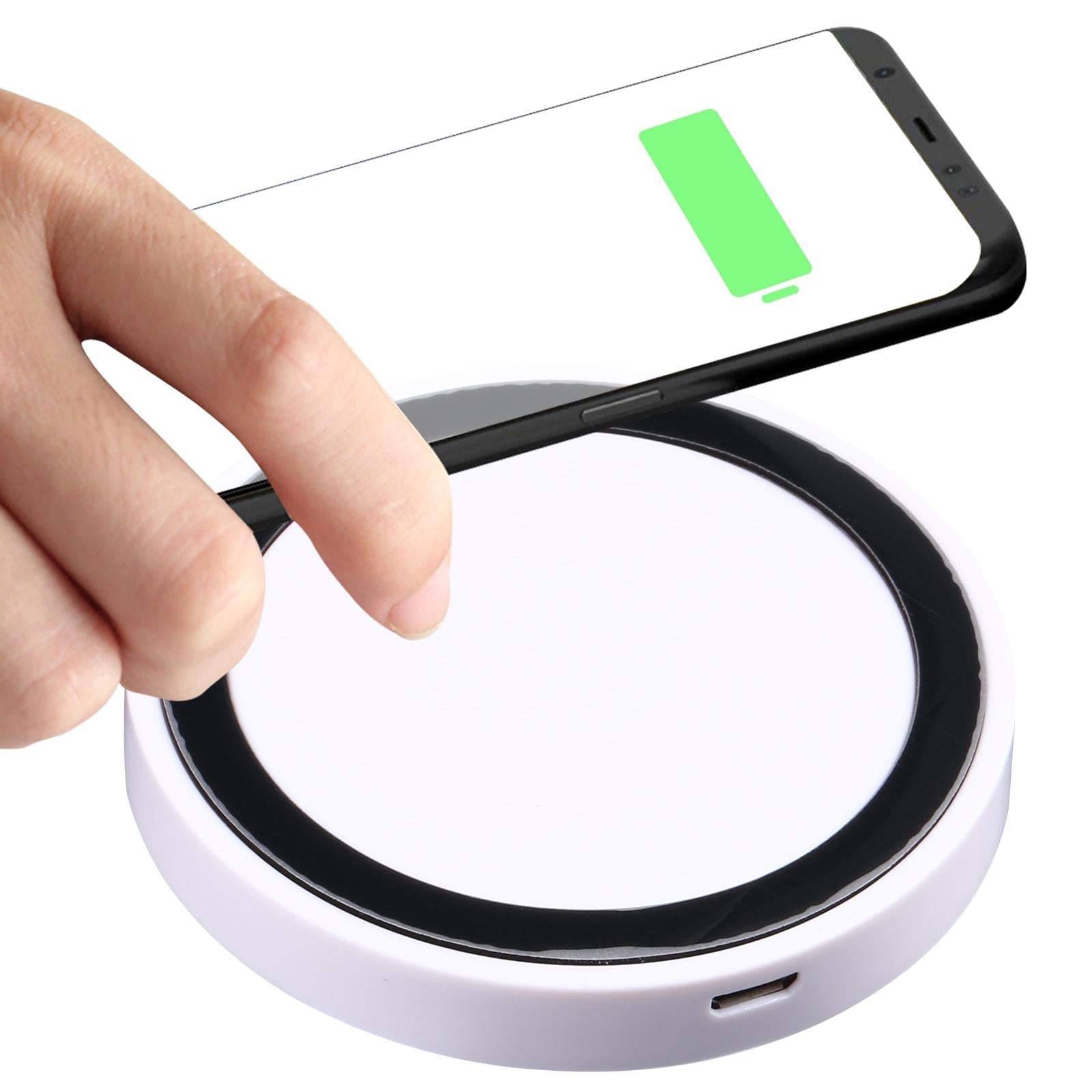 Universal 5W Round Wireless Charger - White 13