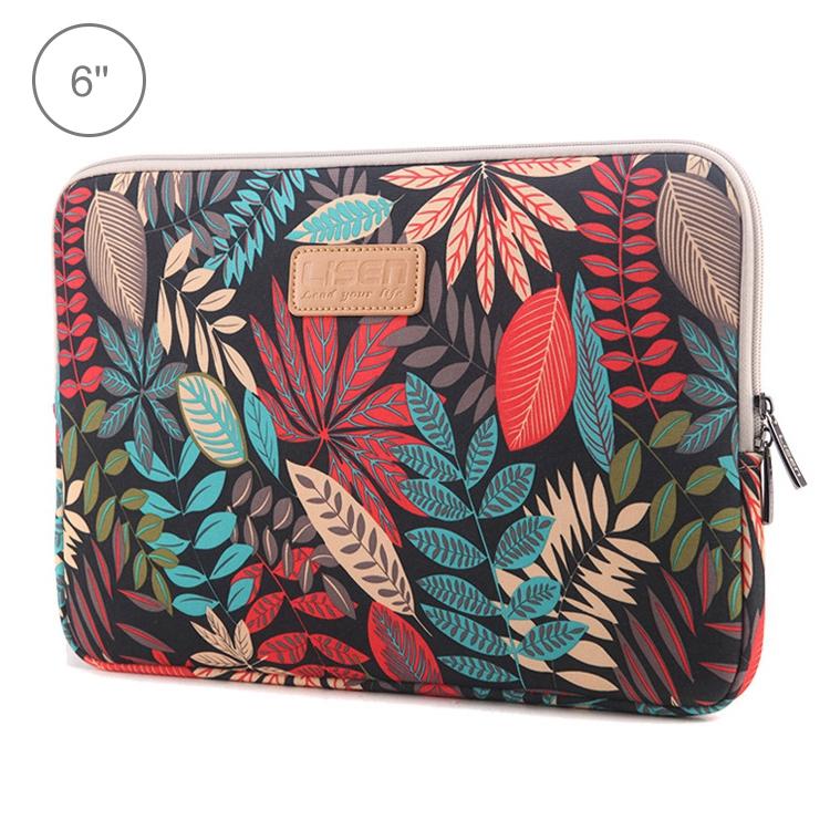 Colourful Leaves Sleeve Case for Amazon Kindle - Zipper Briefcase - White 12