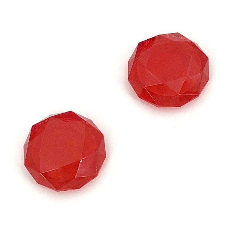 2 Pcs Diamond Texture Games Grip Caps for Ps5 - Clear White 7