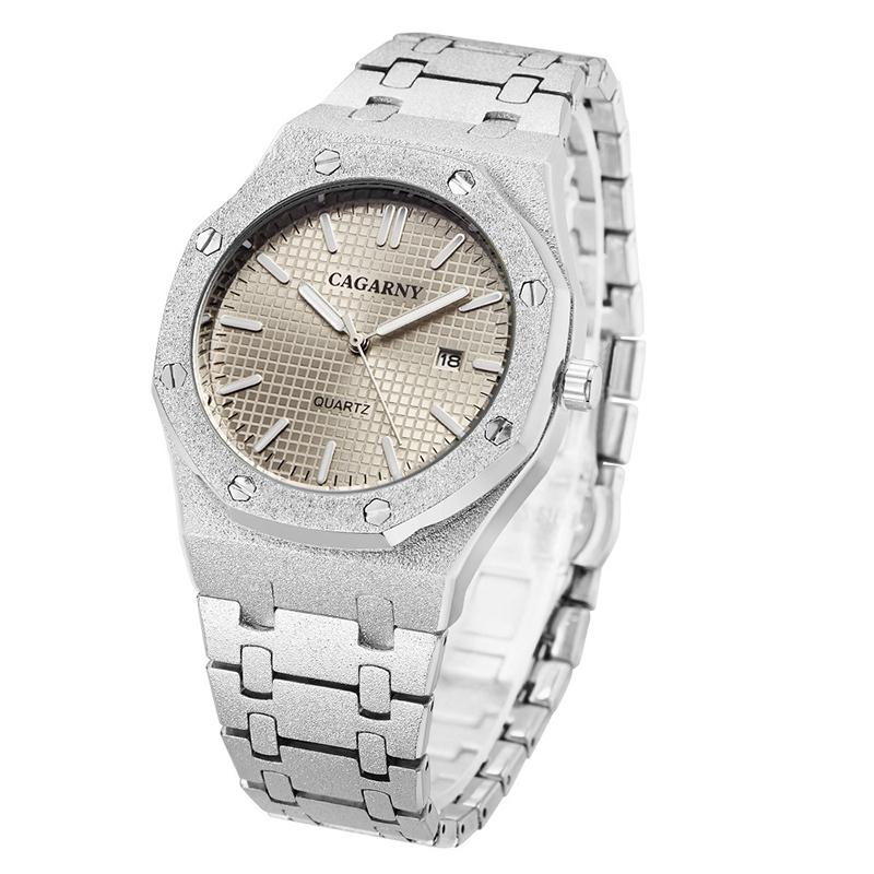 Gold Shell Black Dial Men Stainless Steel Watch with Dual Movement - Wa0335Jw 10