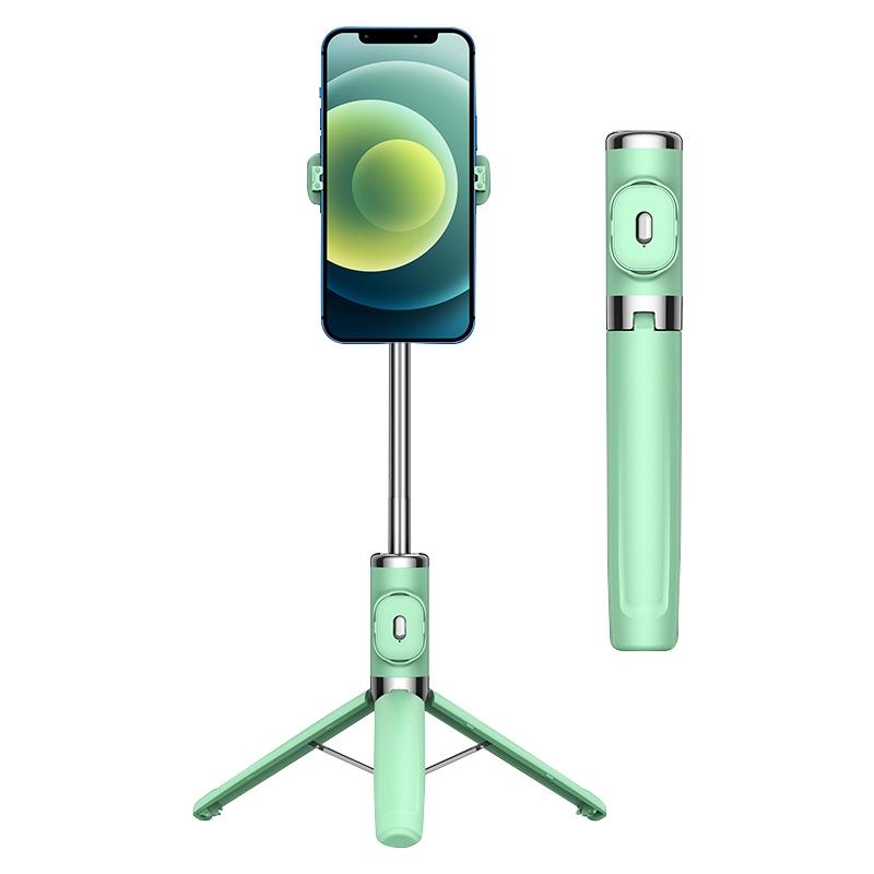 Wireless Selfie Stick with Remote Tripod - Compact Design - Yellow 9