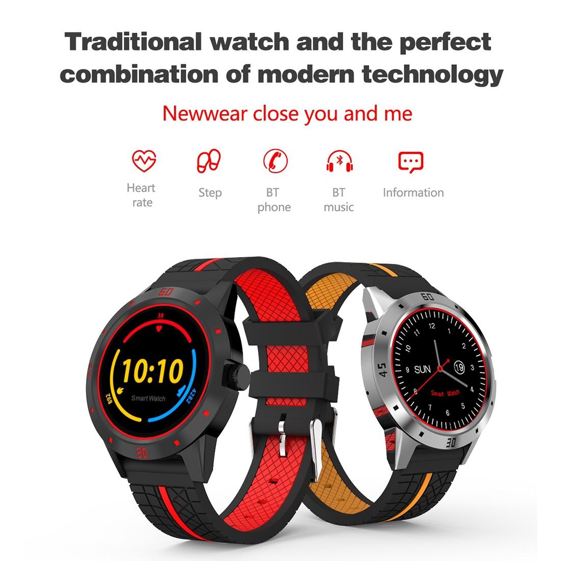 1.3 Inch Tft Screen Mtk2502C Bluetooth4.0 Silicone Watch Band Support Heart Rate Monitor & Pedometer & Sleep Monitor & Sedentary Reminder - Yellow 9
