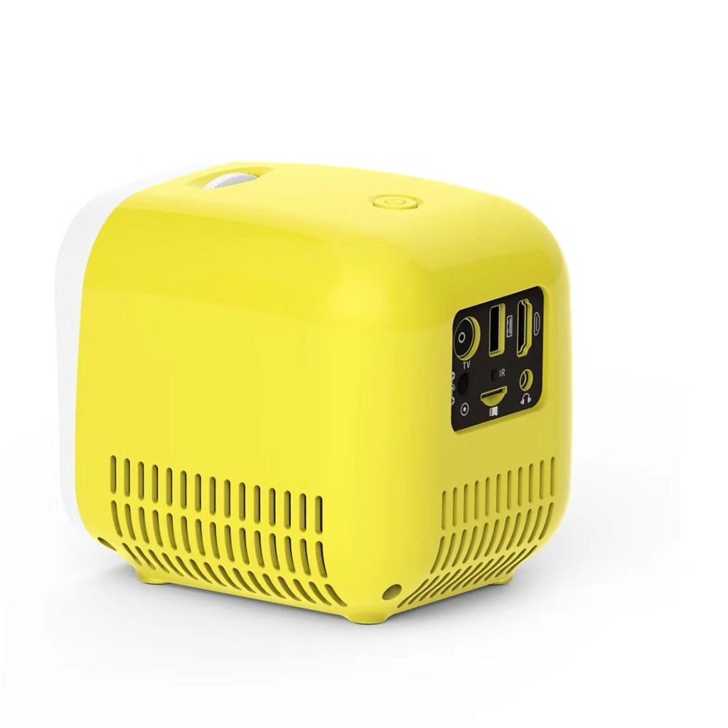 Portable Mini Led Projector With Speaker For Children'S Home Use - Yellow 14