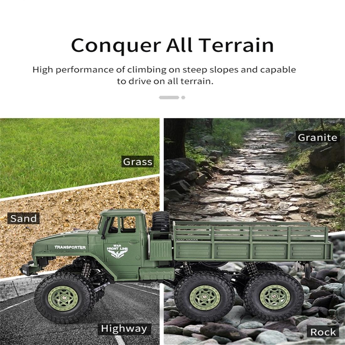2.4ghz 4ch Remote Control Dongfeng 7 Six-wheeled Armor Truck Toy - Yellow 7
