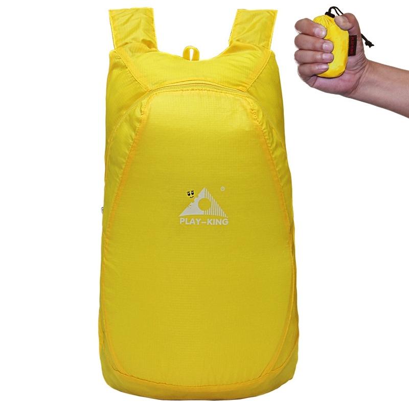 Ultralight Foldable Anti Splash Bag For Outdoor Climbing 20L Capacity Max Load 15Kg - Yellow 11