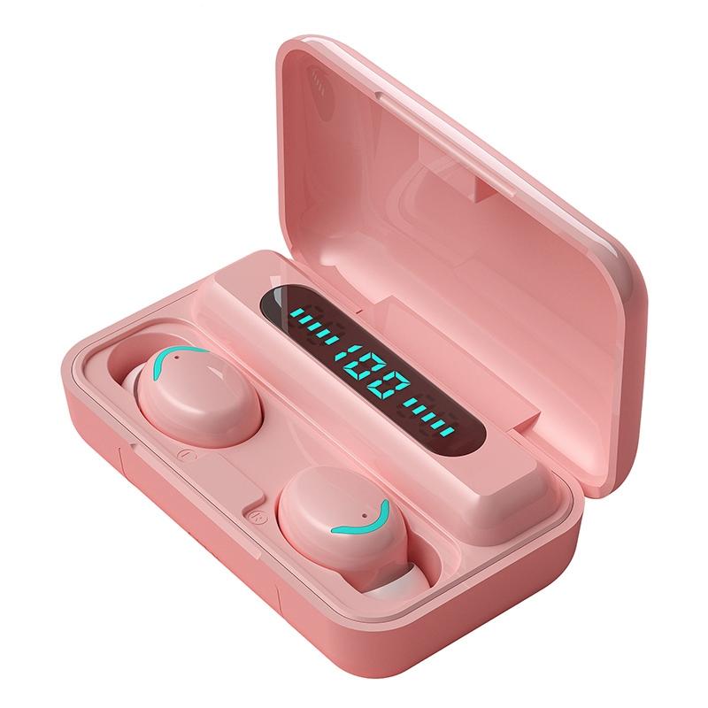 Macaron Series Bluetooth Earphones with Breathing Light & Noise Reduction - Yellow 13