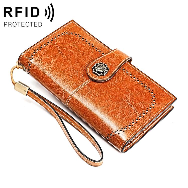 Women Anti-magnetic Rfid Wallet - Compact & Secure - Yellow 3