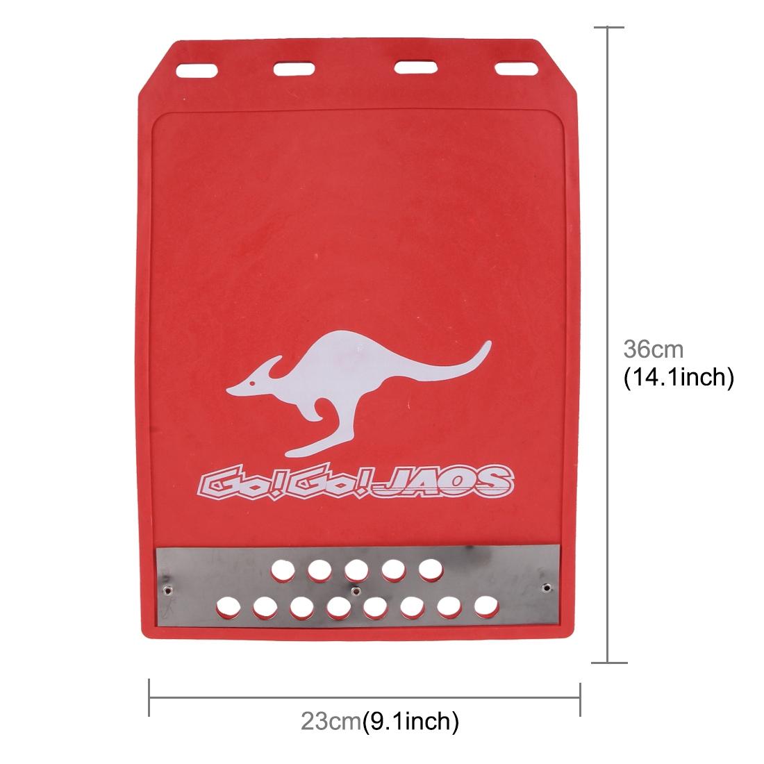 Premium Heavy Duty Molded Splash Front And Rear Mud Flaps Fender Guard Medium Size Random Pattern Delivery - Yellow 5
