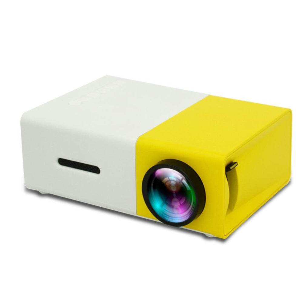 Portable Mini Home Theater Projector - 400 Lumens Hdmi / Av / Sd / Usb Remote Control - Yellow 3