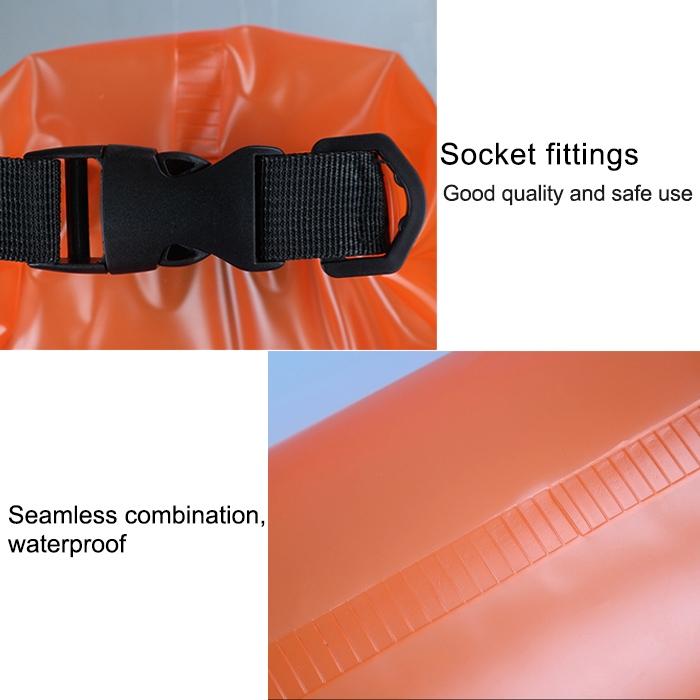 Waterproof Single Shoulder Dry Bag Outdoor Pvc Barrel Dry Sack Capacity Under 50L - Yellow 4