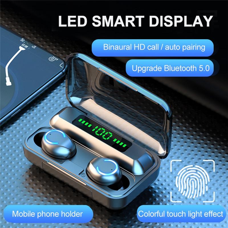 Wireless Noise-cancelling Earbuds with Charging Case - Yellow 8
