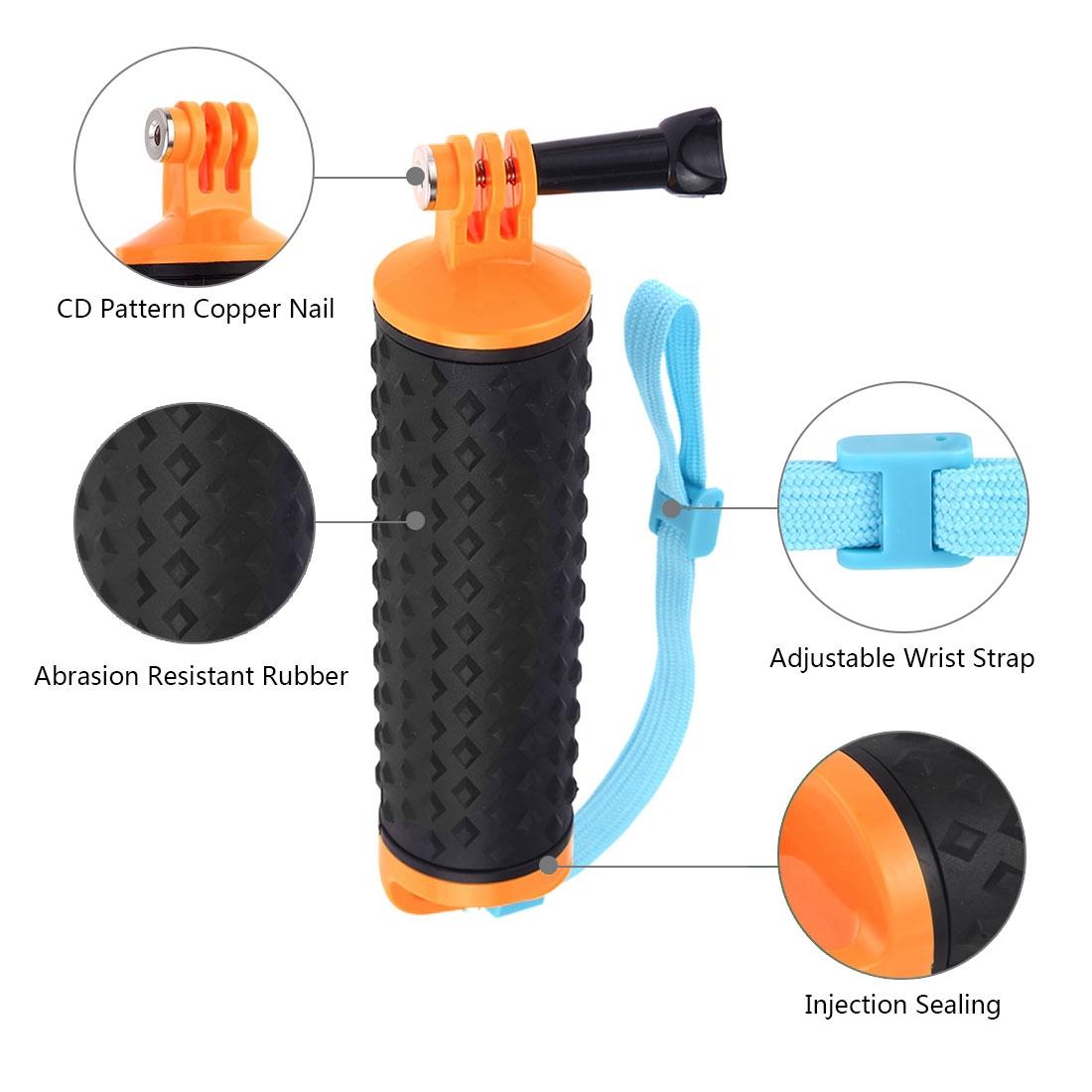 Buoyant Floating Handle Grip for Gopro and Action Cameras with Strap 7